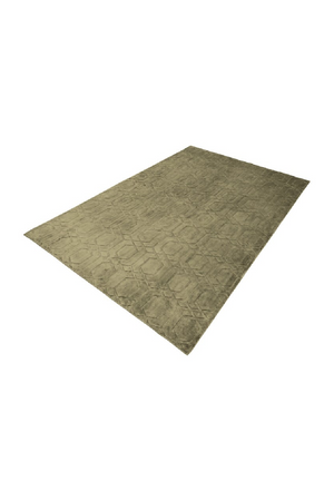 Olive Green Viscose Carpet 6'5" x 10' | Richmond Interiors Liva | Oroa.com