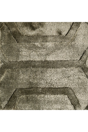 Olive Green Viscose Carpet 6'5" x 10' | Richmond Interiors Liva | Oroa.com