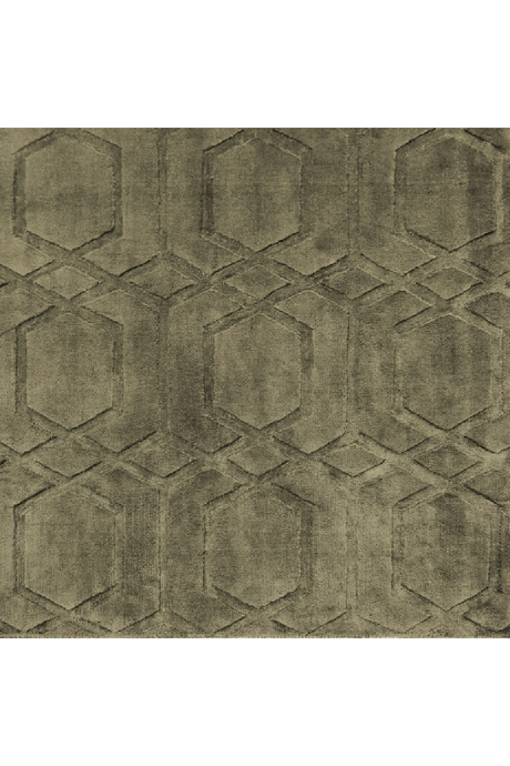Olive Green Viscose Carpet 6'5" x 10' | Richmond Interiors Liva | Oroa.com