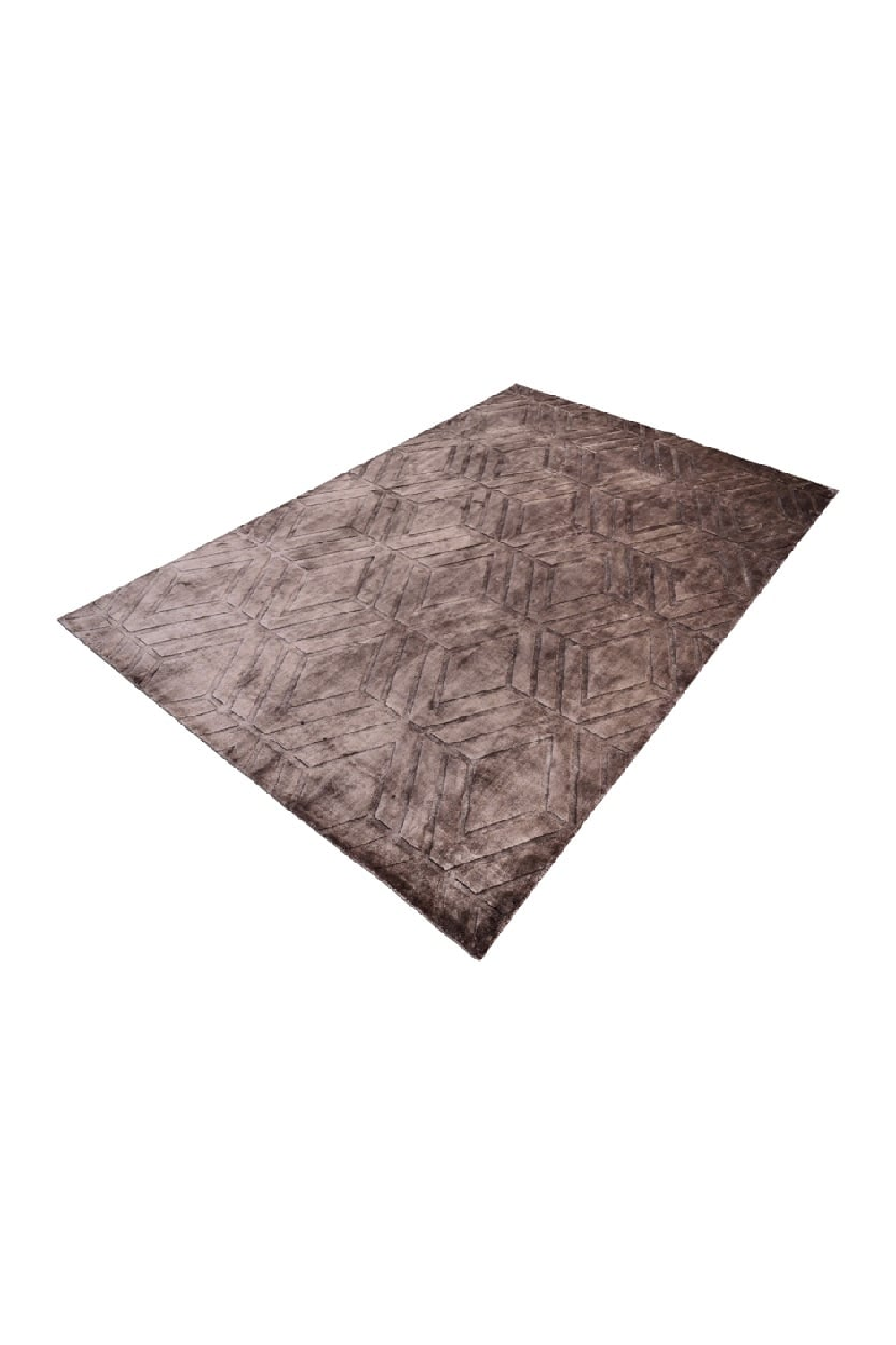 Brown Viscose Carpet 6'5" x 10' | OROA Yoeri | Oroa.com