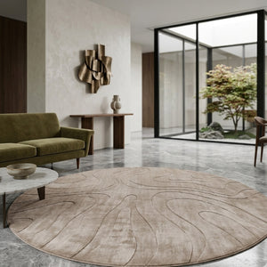   Beige Viscose Carpet | Oroa.com