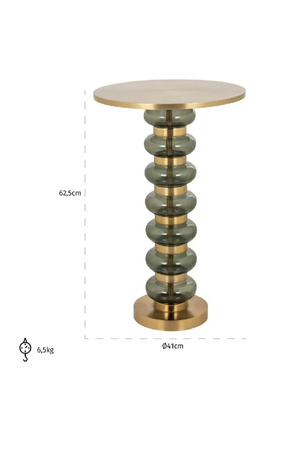 Green Glass End Table | Richmond Interiors Bowiene | Oroa.com