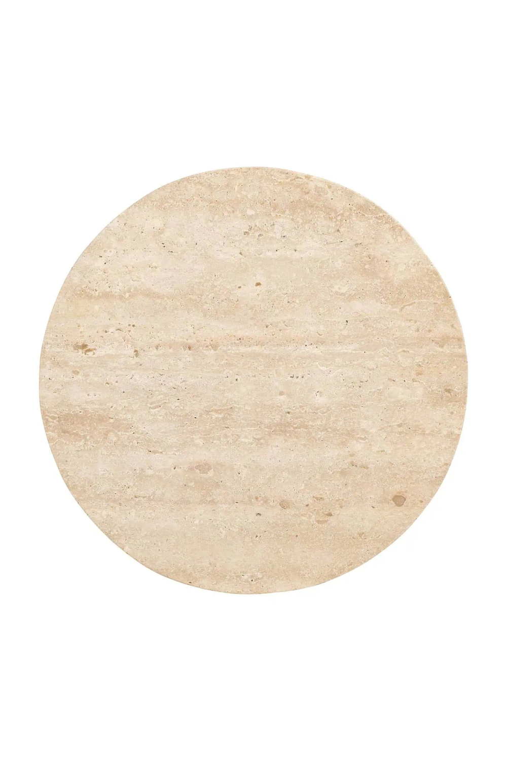 Travertine Round End Table | OROA Cavo | Oroa.com