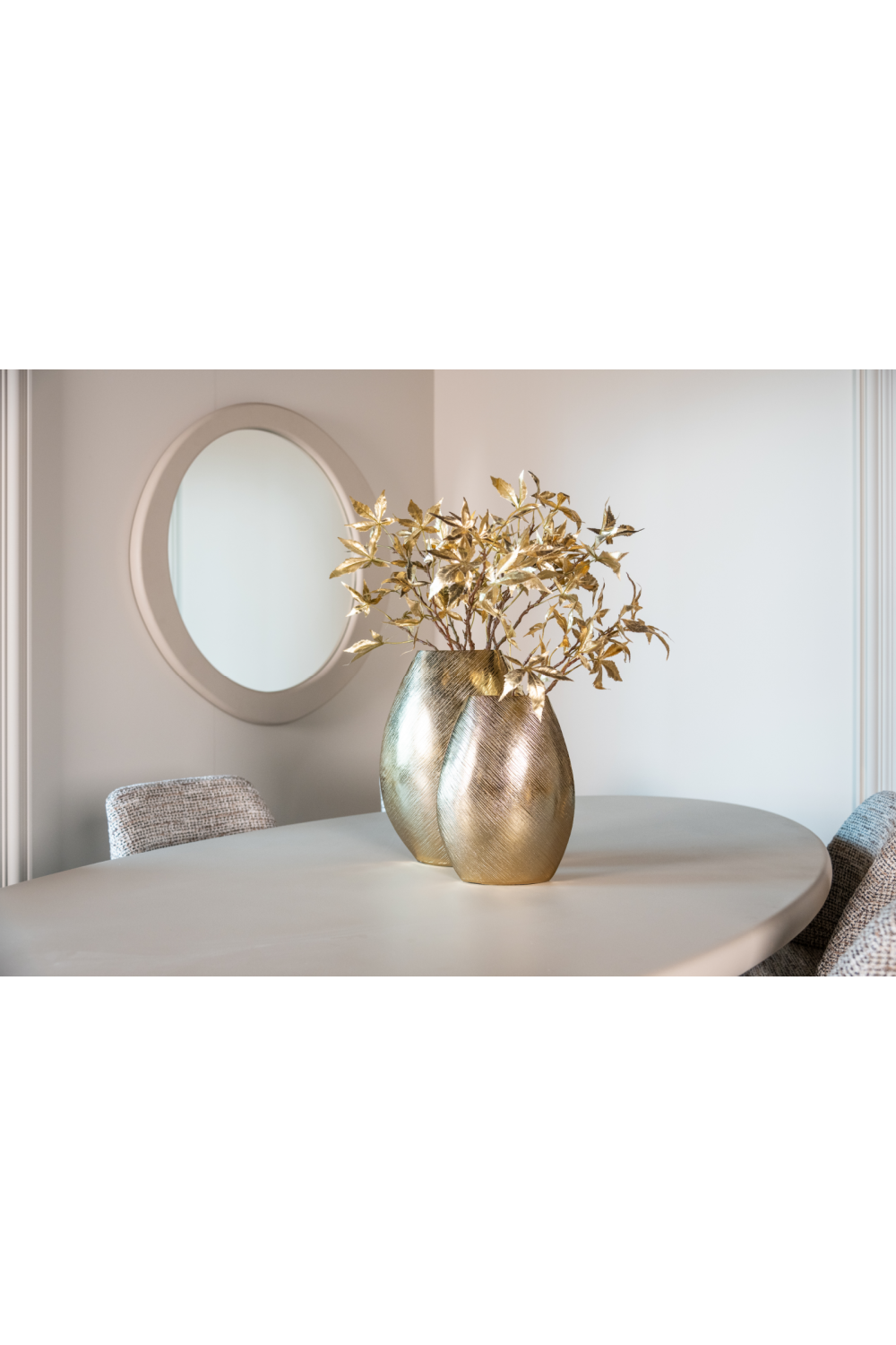 Beige Asymmetrical Mirror | OROA Clayton | Oroa.com