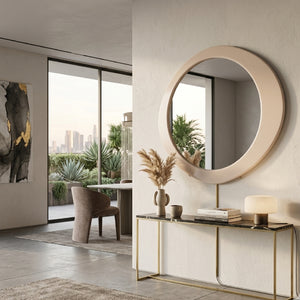   Beige Asymmetrical Mirror | Oroa.com