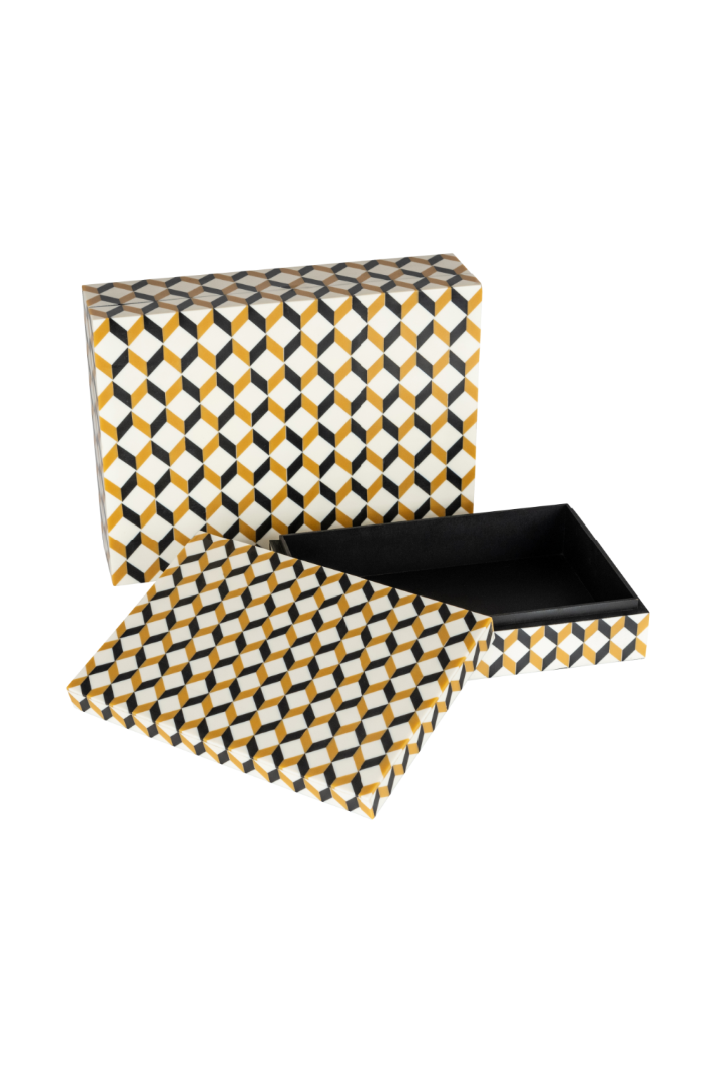 Zig-Zag Patterned Storage Boxes (2) | OROA Frences | Oroa.com