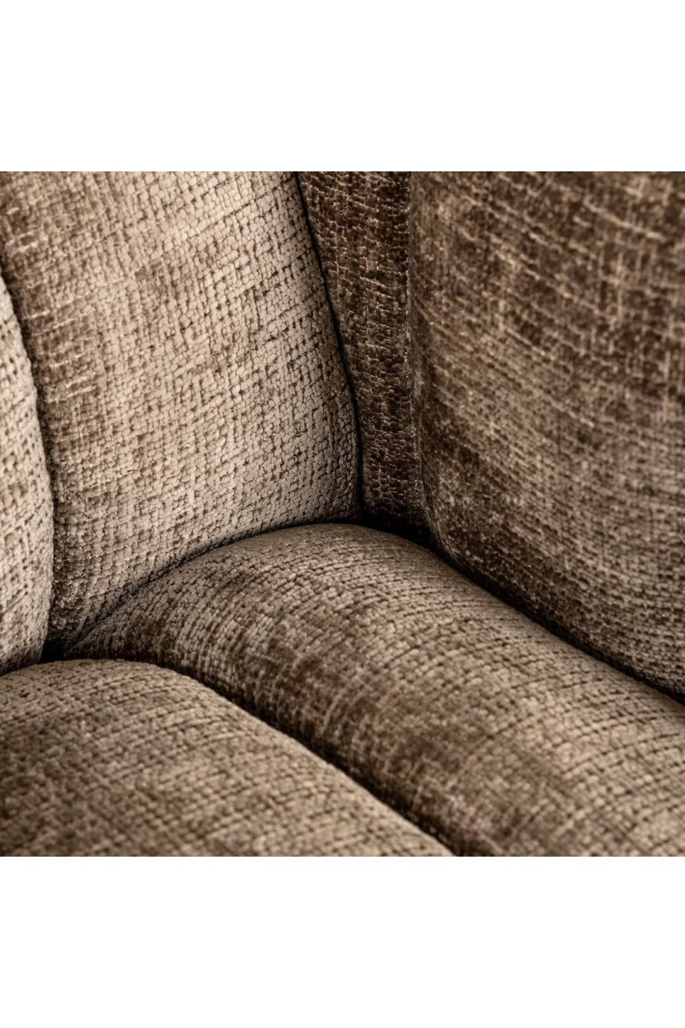 Taupe Chenille Lounge Chair | OROA Beaudy | Oroa.com