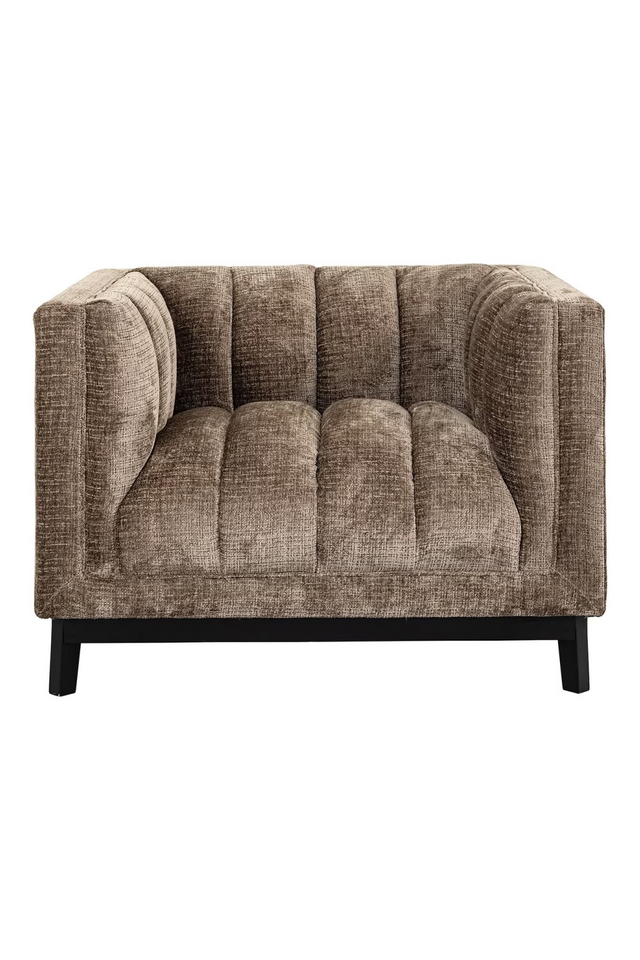 Taupe Chenille Lounge Chair | Richmond Interiors Beaudy | Oroa.com