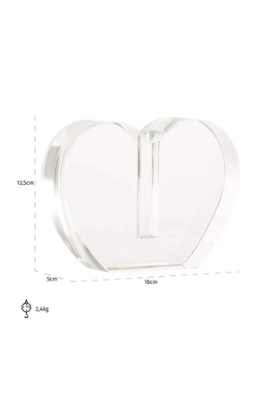 Heart Shaped Glass Candle Holder | Richmond Interiors Sana | Oroa.com