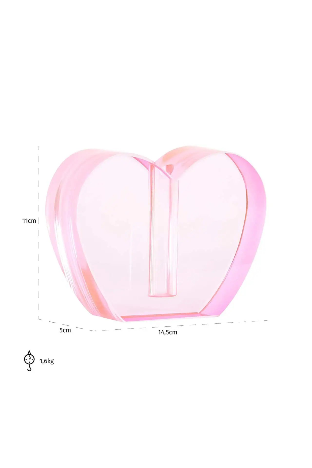 Pink Glass Candle Holder | OROA Sanae | Oroa.com