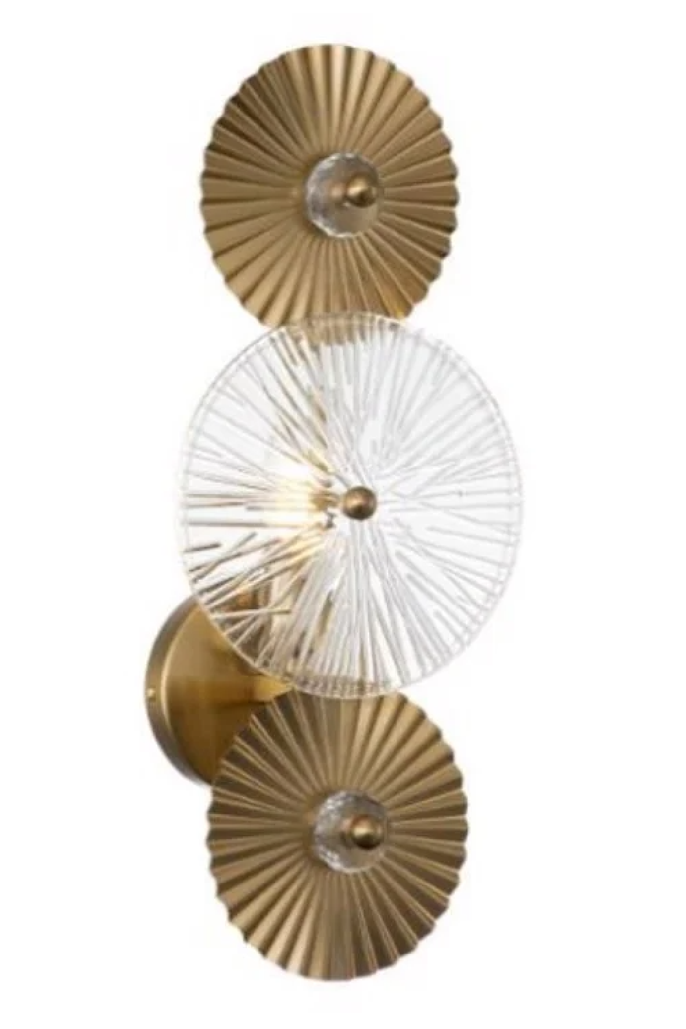 Fluted Triple Round Wall Lamp | OROA Aidan | Oroa.com