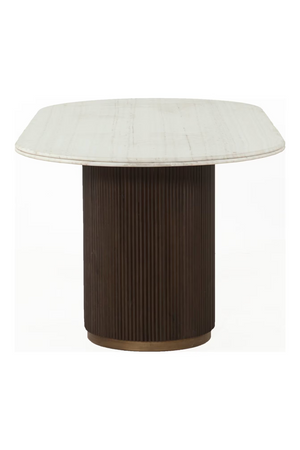 Ribbed Wood Base Dining Table | Richmond Interiors Mayfield | Oroa.com