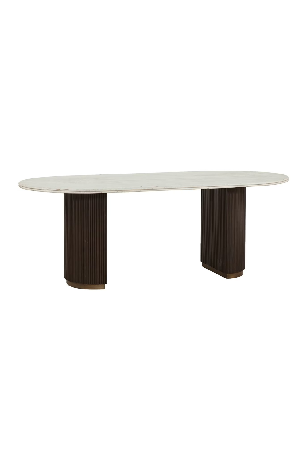 Ribbed Wood Base Dining Table | OROA Mayfield | Oroa.com