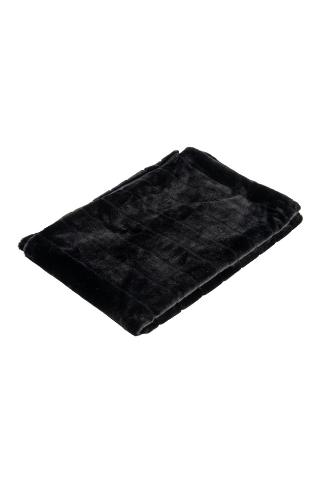 Black Furry Blanket | Richmond Interiors Katie | Oroa.com