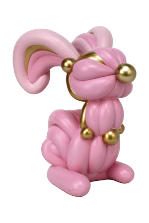 Pink Sculpture Decorative Object | Richmond Interiors Rabbit | Oroa.com