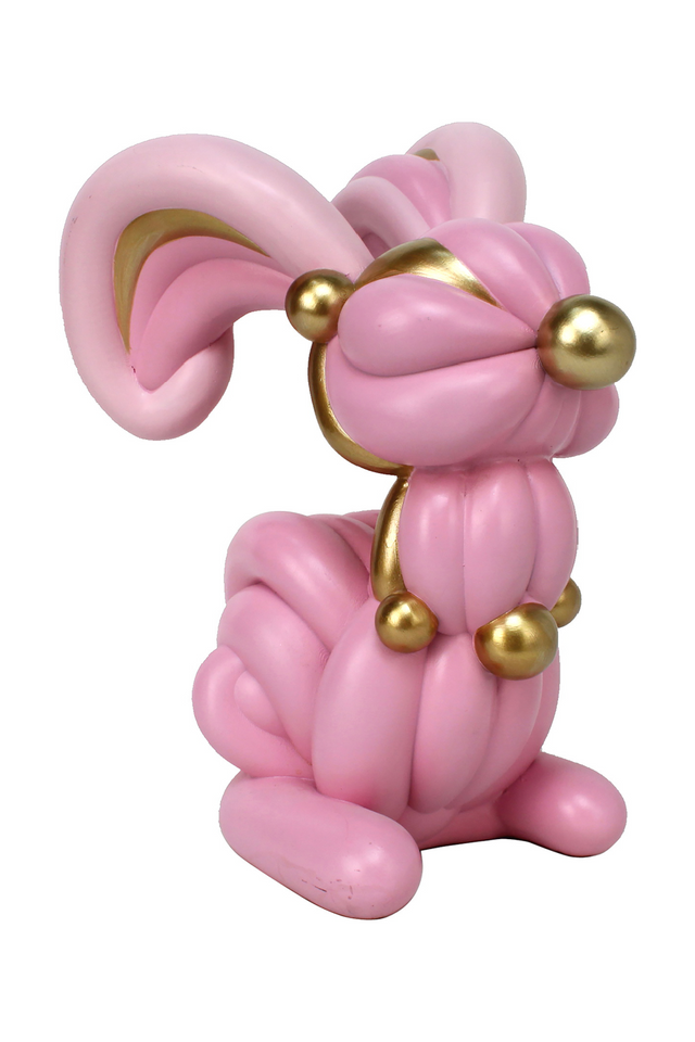 Pink Sculpture Decorative Object | Richmond Interiors Rabbit | Oroa.com