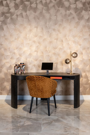 Gold Triangle Pattern Dining Chair | Richmond Interiors Indigo | Oroa.com