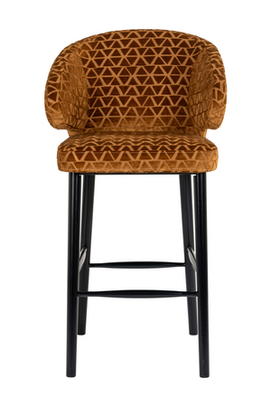 Gold Triangle Bar Stool | Richmond Interiors Indigo | Oroa.com