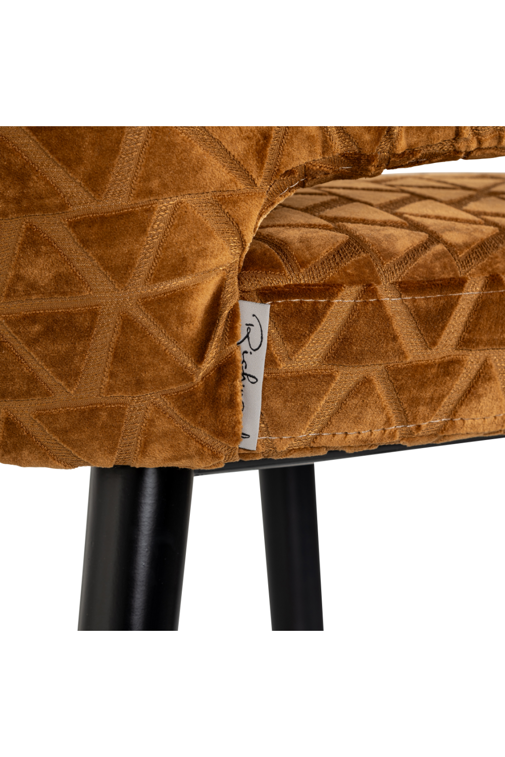 Gold Triangle Bar Stool | Richmond Interiors Indigo | Oroa.com