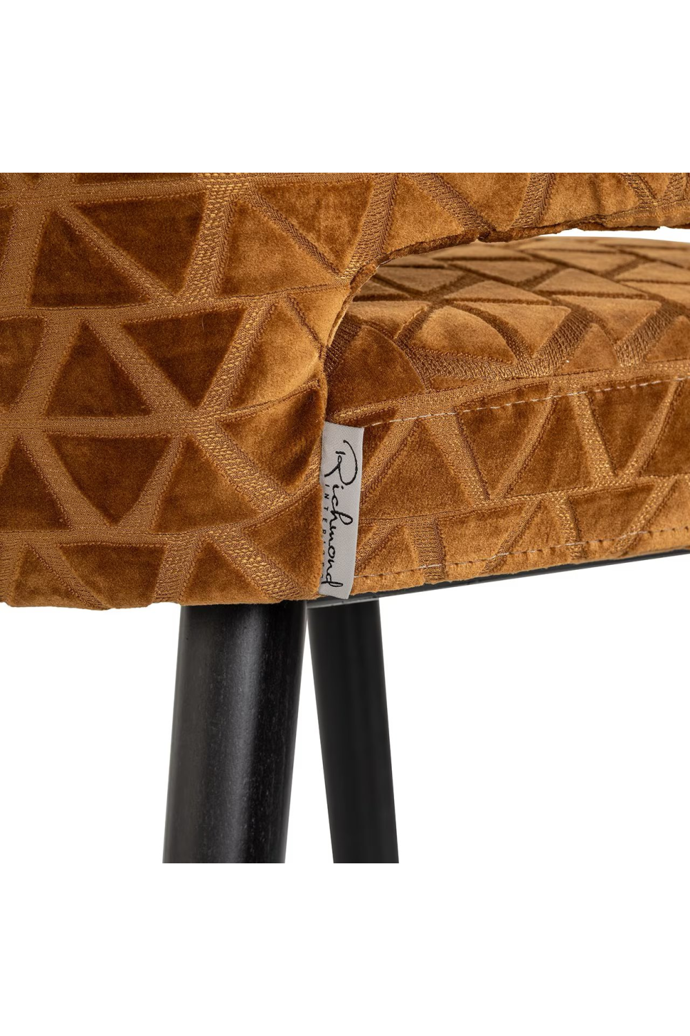 Triangle Patterned Counter Stool | Richmond Interiors Indigo | Oroa.com