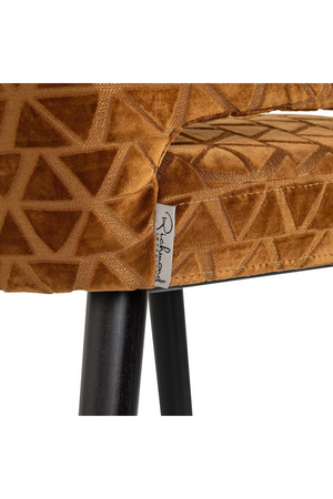 Triangle Patterned Counter Stool | Richmond Interiors Indigo | Oroa.com