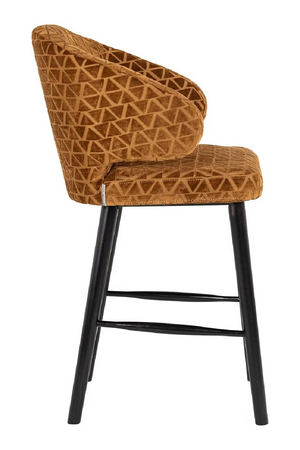 Triangle Patterned Counter Stool | Richmond Interiors Indigo | Oroa.com