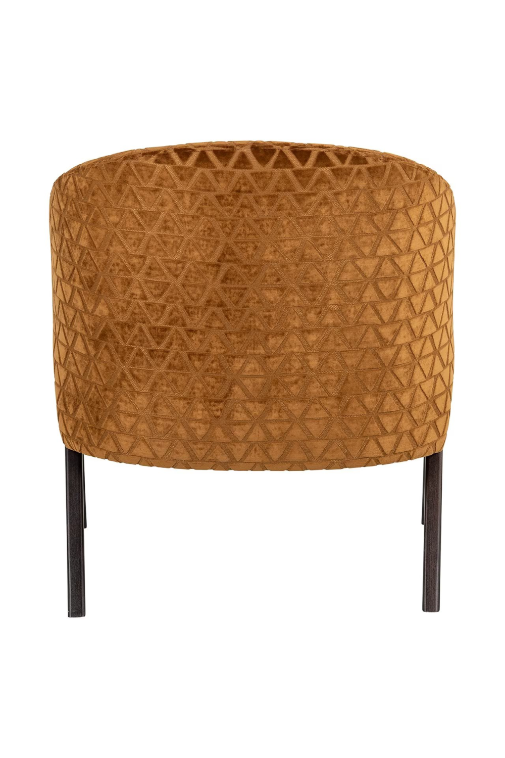 Gold Triangle Patterned Lounge Chair | OROA Mia | Oroa.com