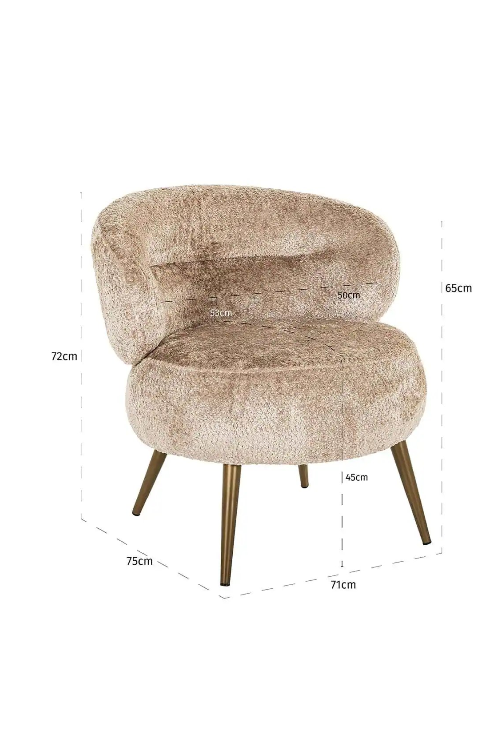 Contoured Back Lounge Chair | Richmond Interiors Sabor | Oroa.com