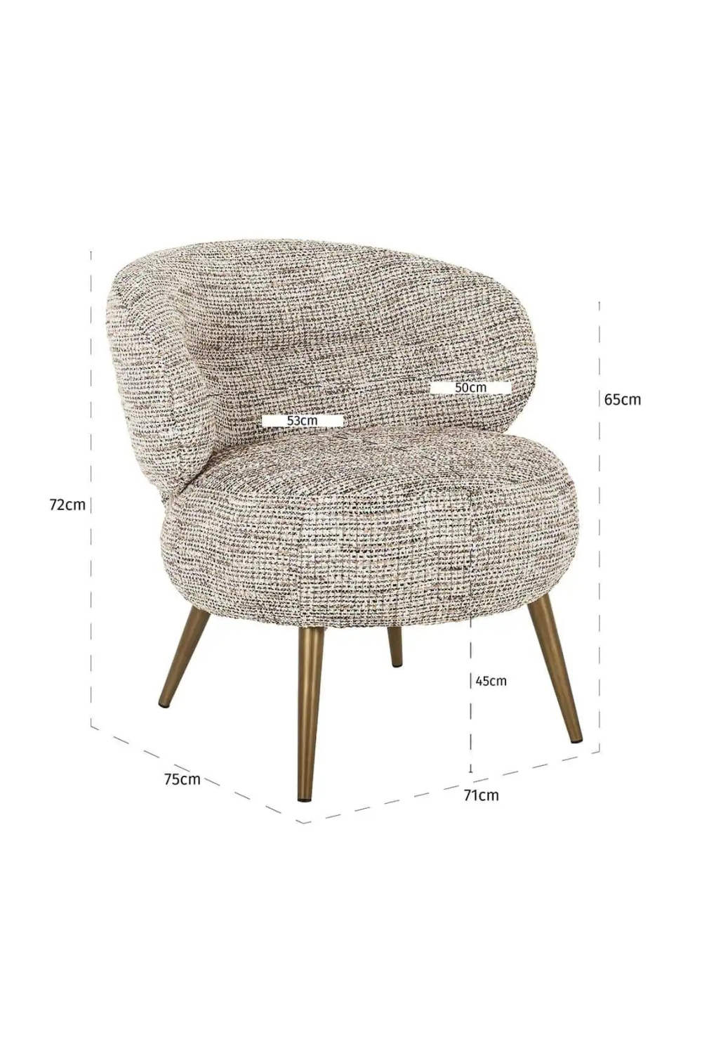 Contoured Back Lounge Chair | Richmond Interiors Sabor | Oroa.com