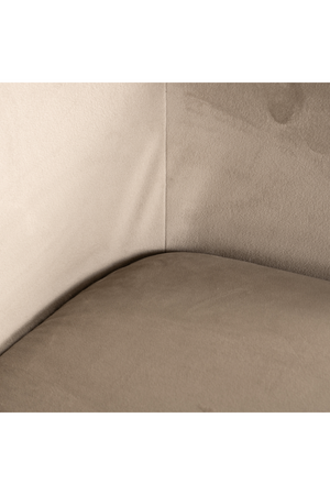 Khaki Velvet Swivel Chair | Richmond Interiors Lisonne | Oroa.com