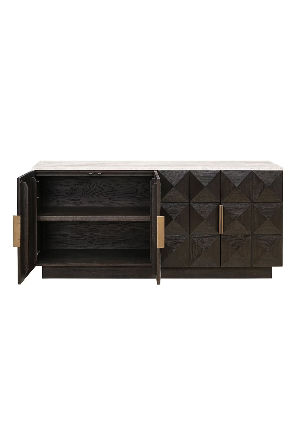 Brown Oak 4-Door Sideboard | OROA Claremont | Oroa.com