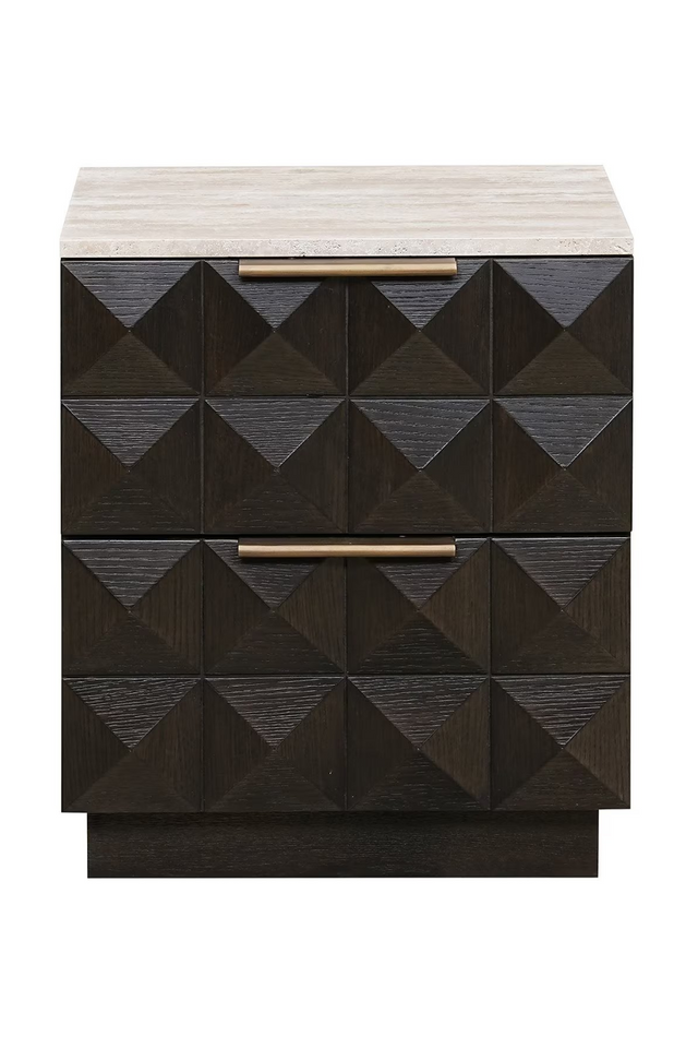 Brown Oak 2-Drawer Nightstand | Richmond Interiors Claremont | Oroa.com