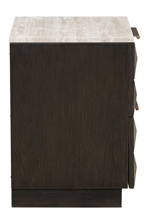 Brown Oak 2-Drawer Nightstand | Richmond Interiors Claremont | Oroa.com
