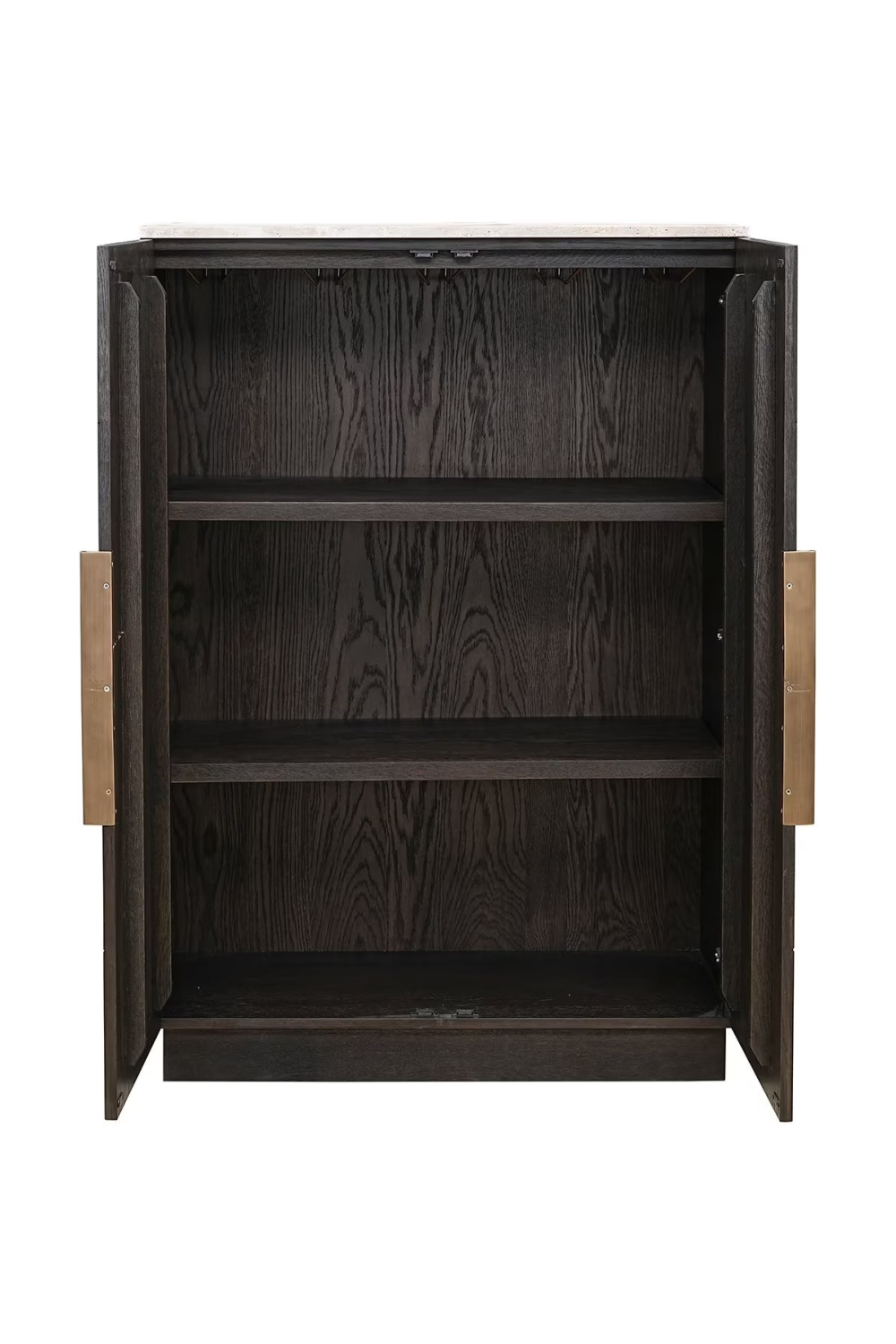 Brown Oak 2-Door Cabinet | OROA Claremont | Oroa.com