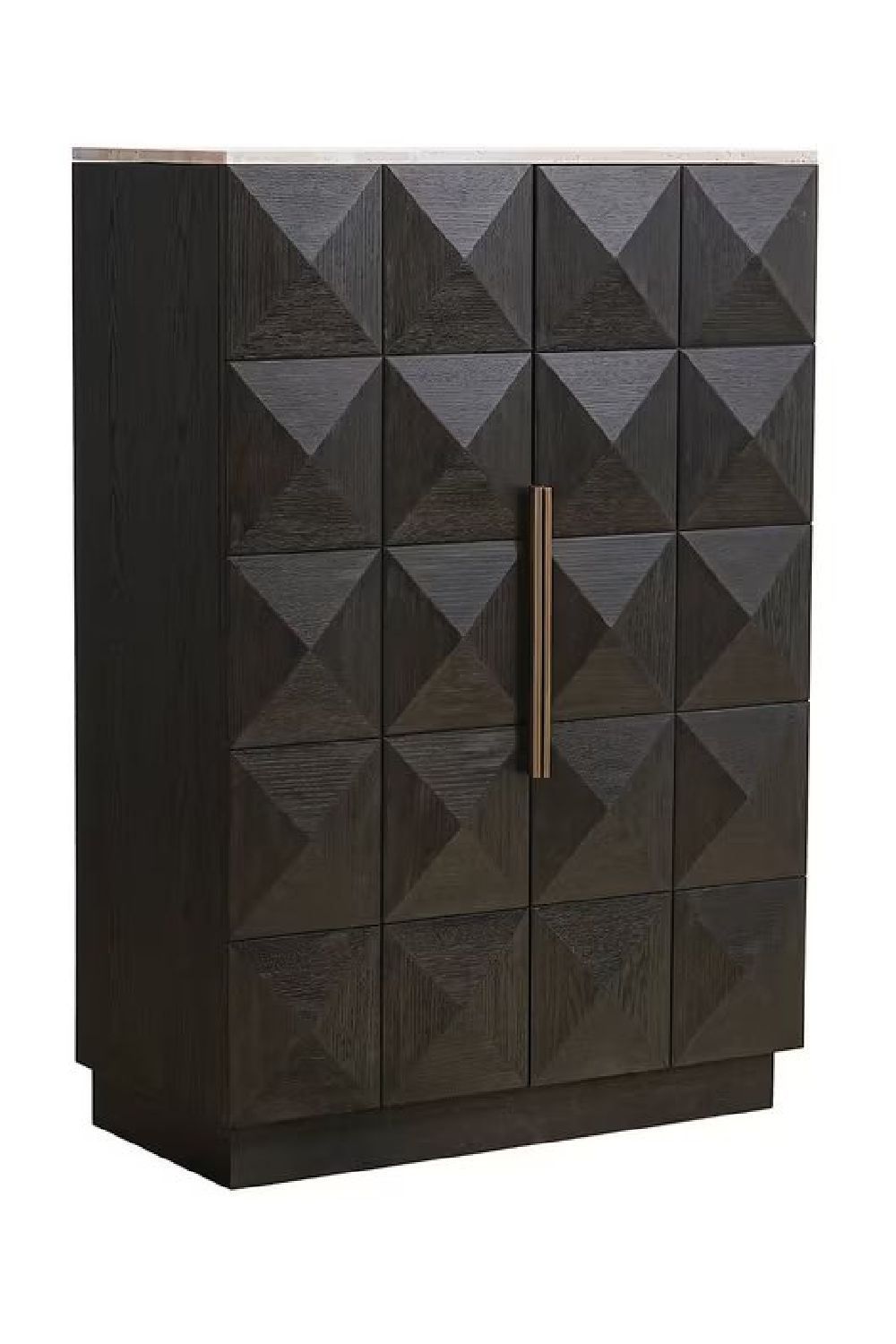 Brown Oak 2-Door Cabinet | OROA Claremont | Oroa.com