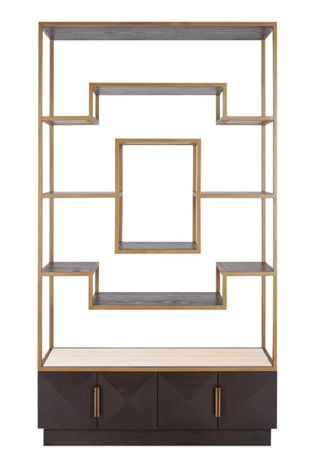 Brown Oak Display Cabinet | Richmond Interiors Claremont | Oroa.com