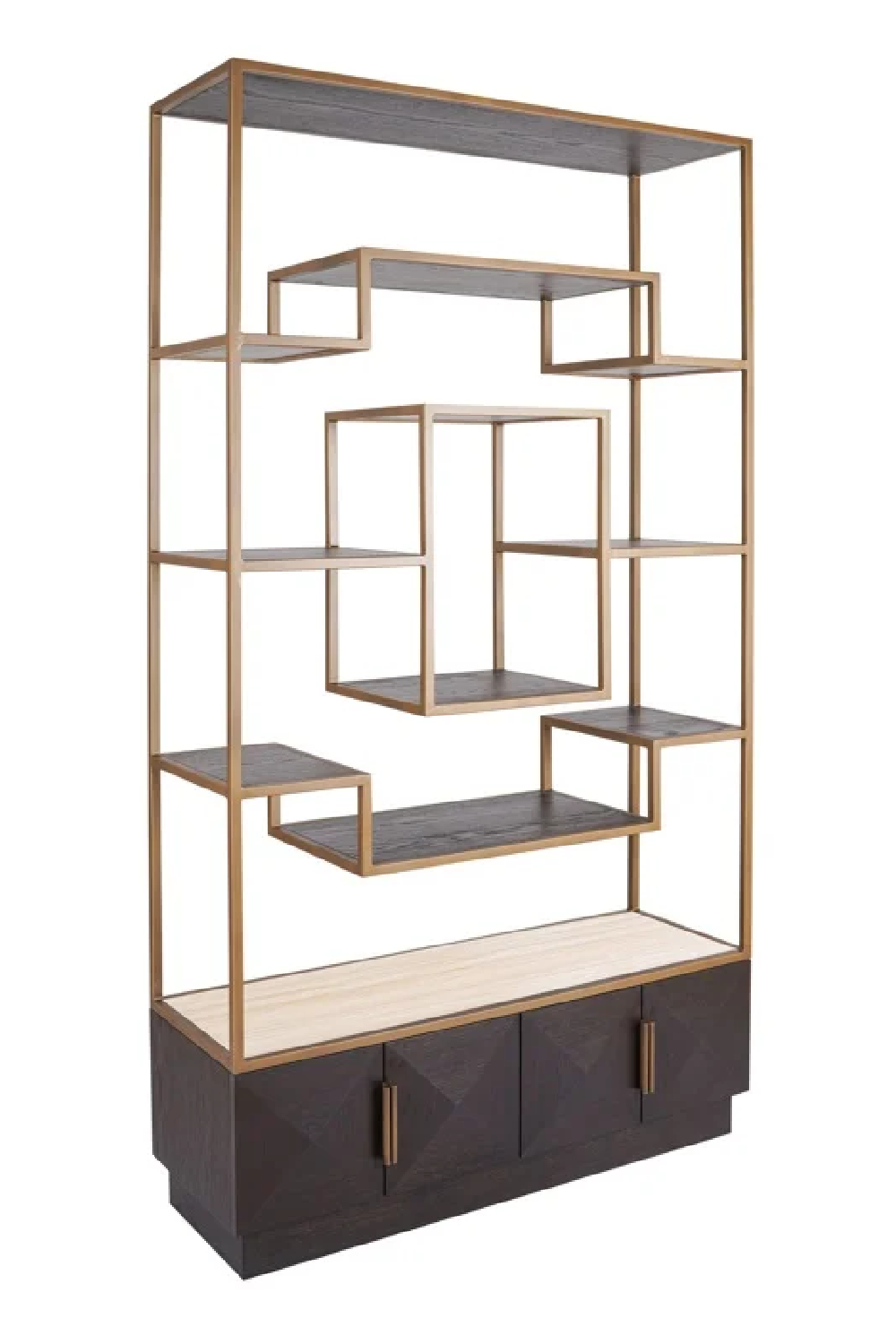 Brown Oak Display Cabinet | OROA Claremont | Oroatrade.com