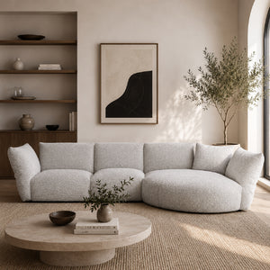   Cream Upholstered Sofa | Oroa.com