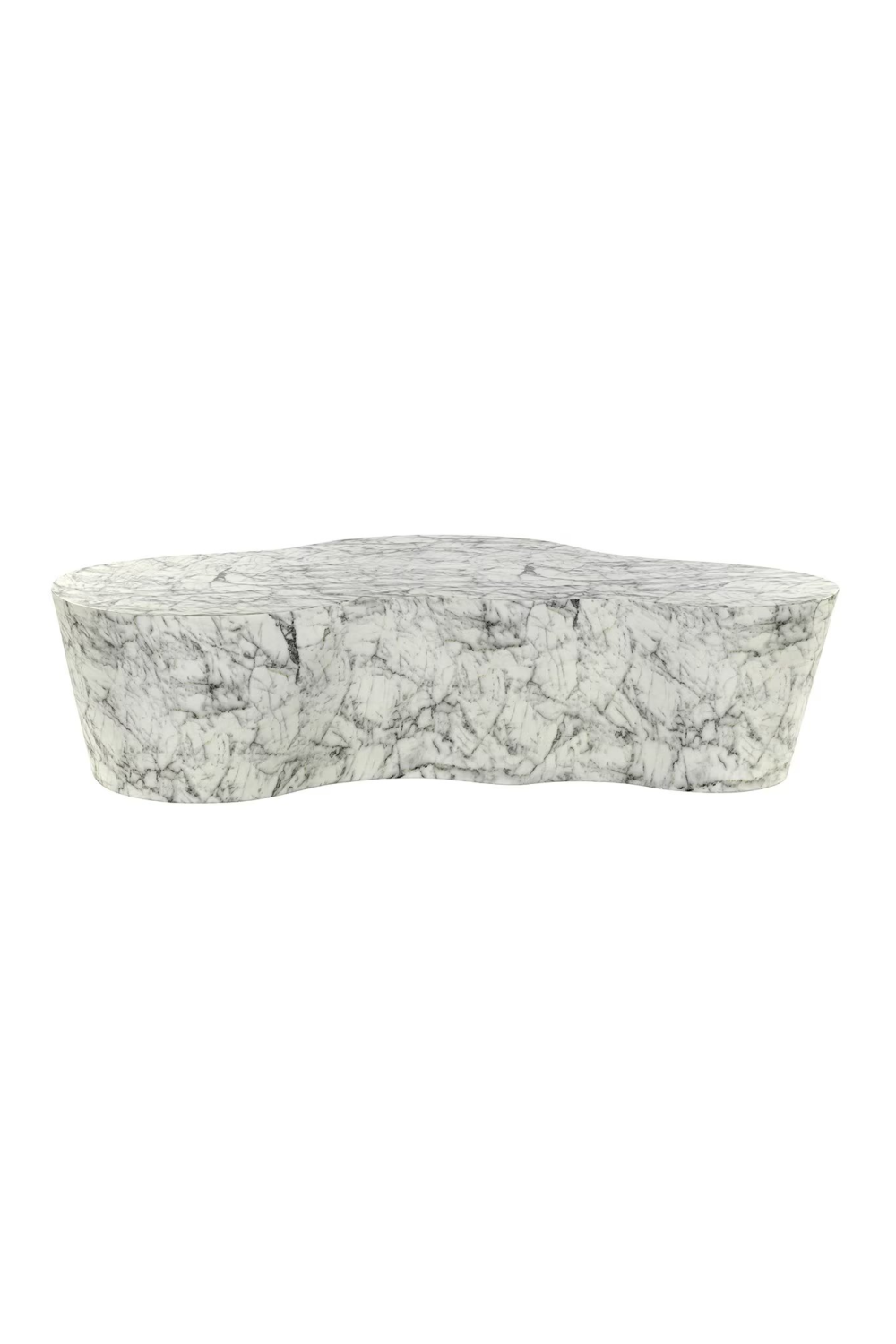 White Marble Organic Coffee Table | Richmond Interiors Rockyard | Oroa.com