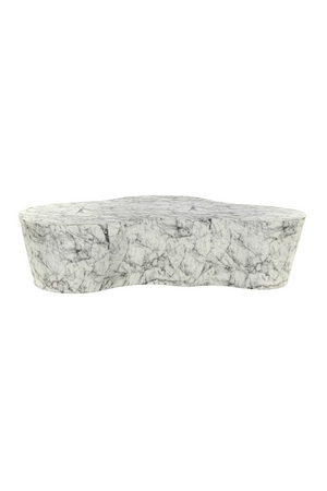 White Marble Organic Coffee Table | Richmond Interiors Rockyard | Oroa.com