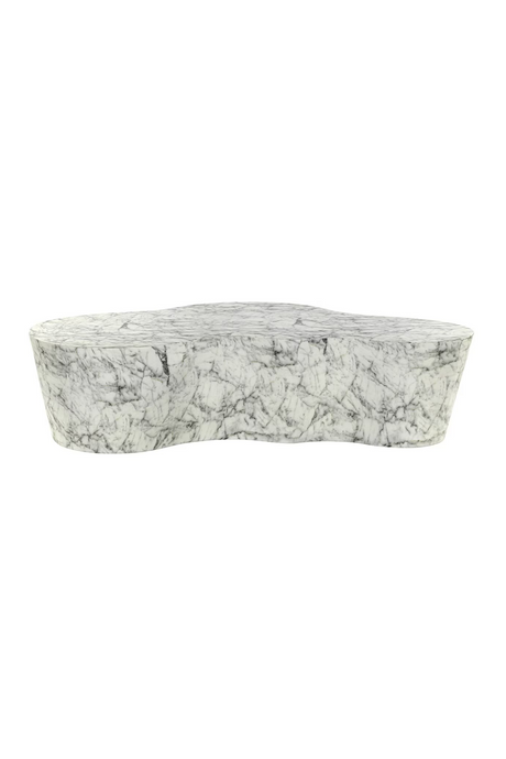 White Marble Organic Coffee Table | Richmond Interiors Rockyard | Oroa.com