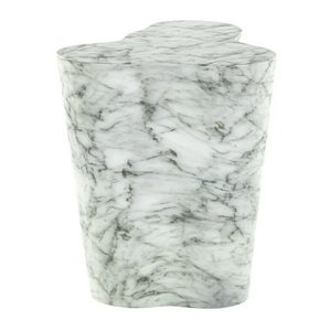 White Stone Organic End Table | Richmond Interiors Rockyard | Oroa.com