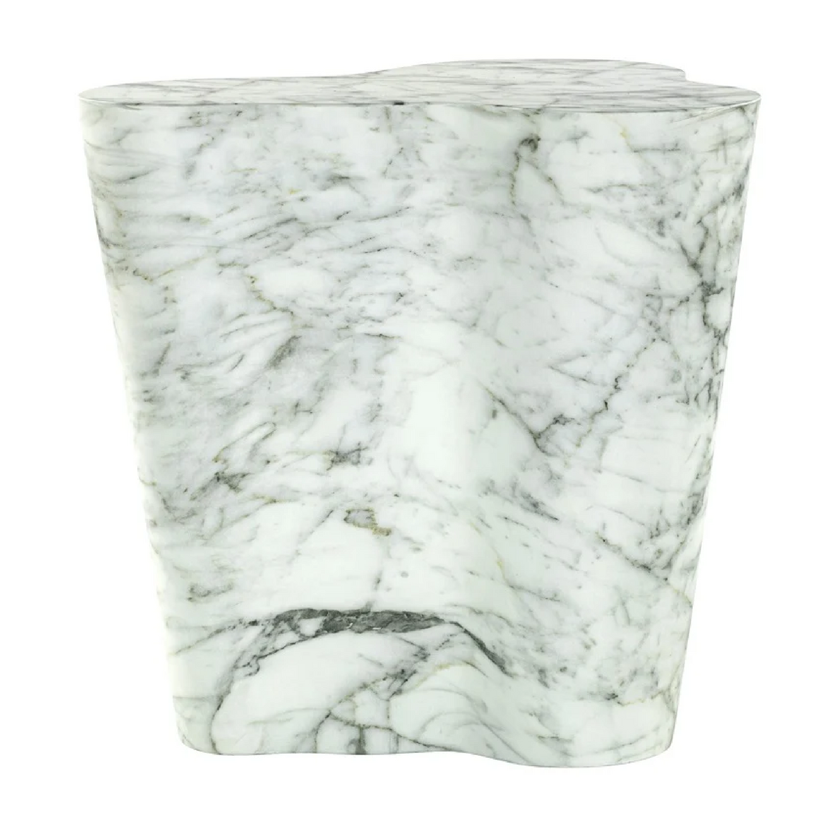 White Stone Organic End Table | Richmond Interiors Rockyard | Oroa.com