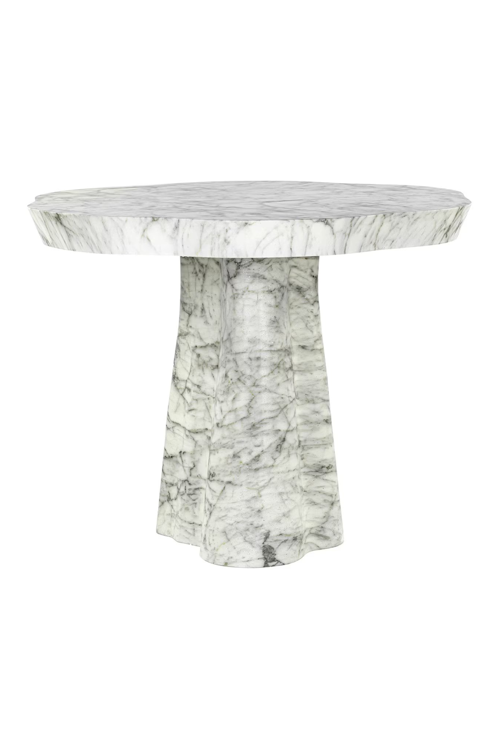 White Marble Organic Dining Table | OROA Rockyard | Oroa.com