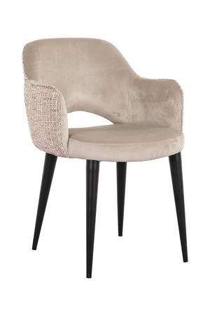 Khaki Velvet Dining Armchair | Richmond Interiors Giovanna | Oroa.com
