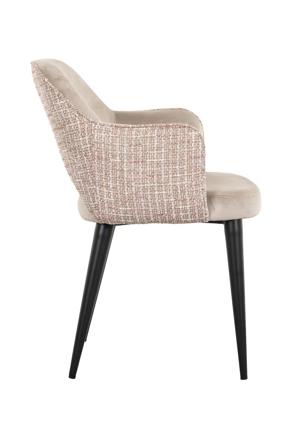 Khaki Velvet Dining Armchair | OROA Giovanna | Oroa.com