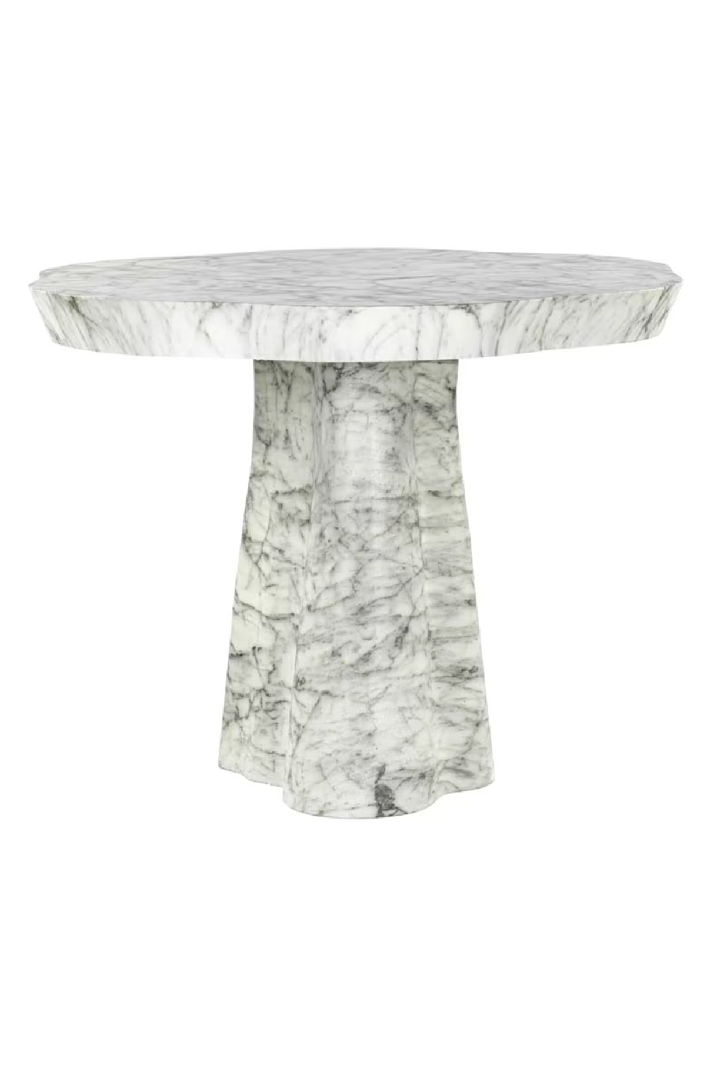 White Marble Organic Dining Table | OROA Rockyard | Oroa.com