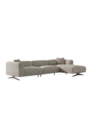 Beige 3-Seater Sofa with Right Lounge | Richmond Interiors Hoxton | Oroa.com