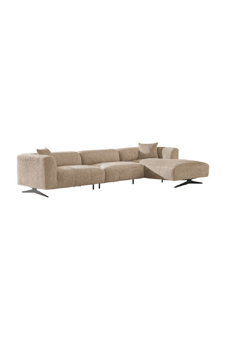 Metal Leg 3-Seater Sofa with Lounge | Richmond Interiors Hoxton | Oroa.com