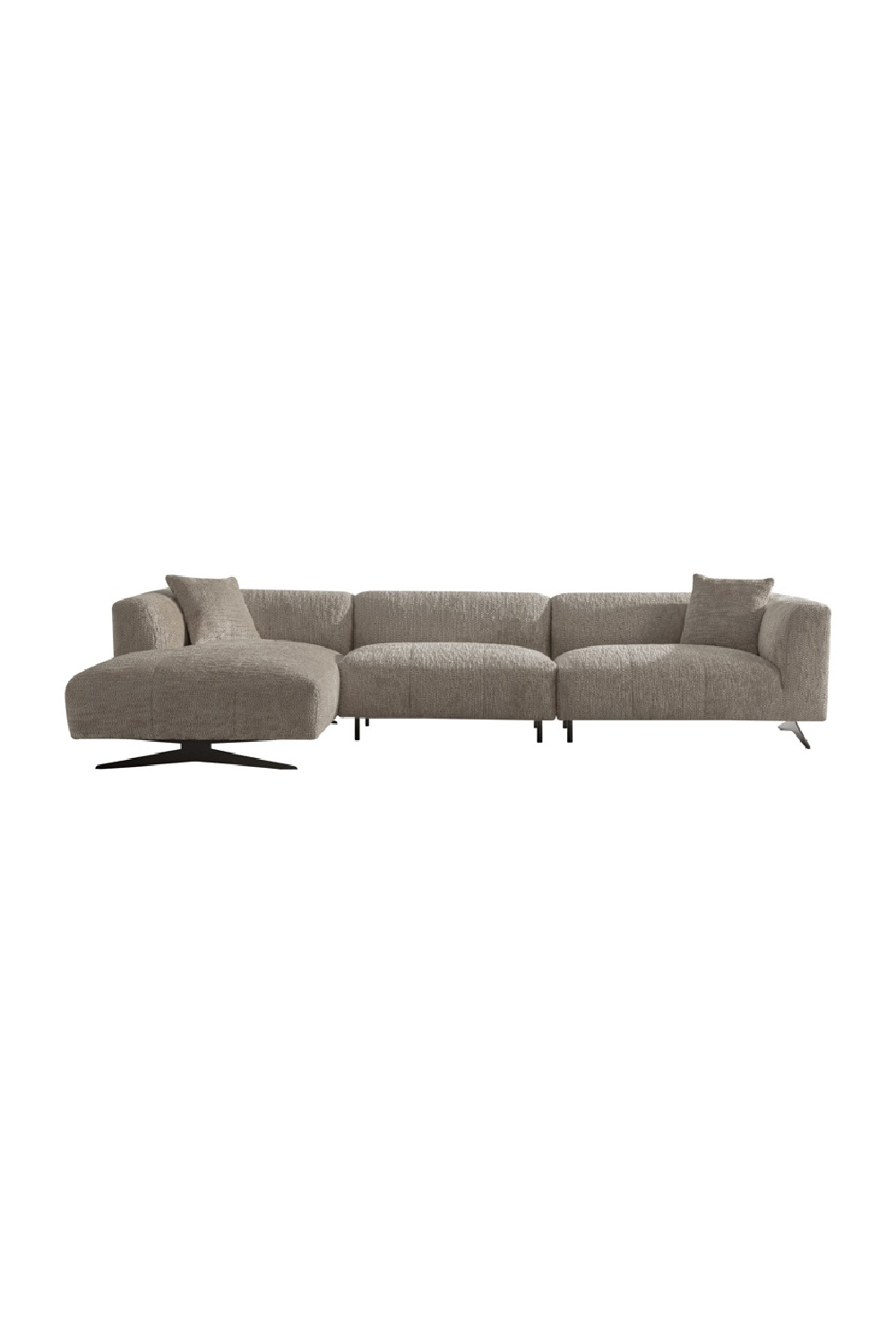 Metal Leg 3-Seater Sofa with Lounge | OROA Hoxton | Oroa.com